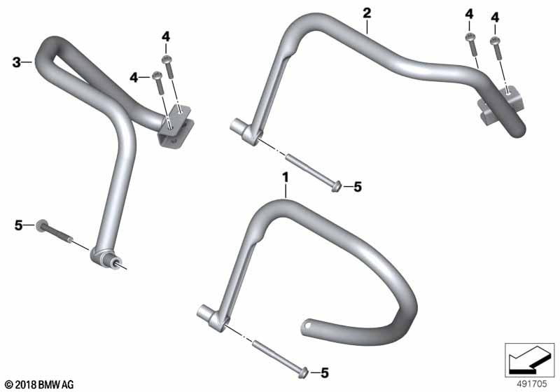 Rear safety bar
