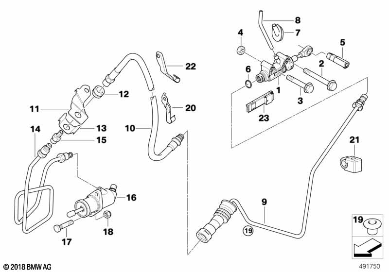 Genuine BMW 21523452675 E83 Pressure Hose Assy (Inc. X3) | ML Performance EU Car Parts