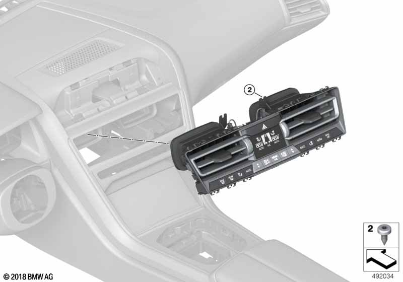 Genuine BMW 64119458557 F93 G16 G15 Automatic Air Conditioning Control (Inc. 840dX, 840i & M8) | ML Performance UK Car Parts
