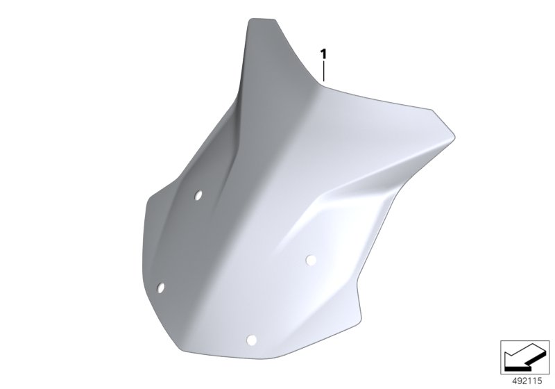 Genuine BMW K50 K51 0A11 0A21 0A31 Wind Shield Bracket Right 46638524932