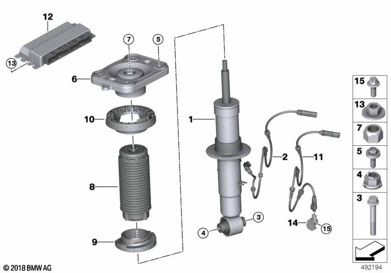 Genuine BMW 37106887539 G07 G05 G06 Adapter Cable Vdc Rear Left (Inc. X5 & X6 30iX) | ML Performance EU Car Parts