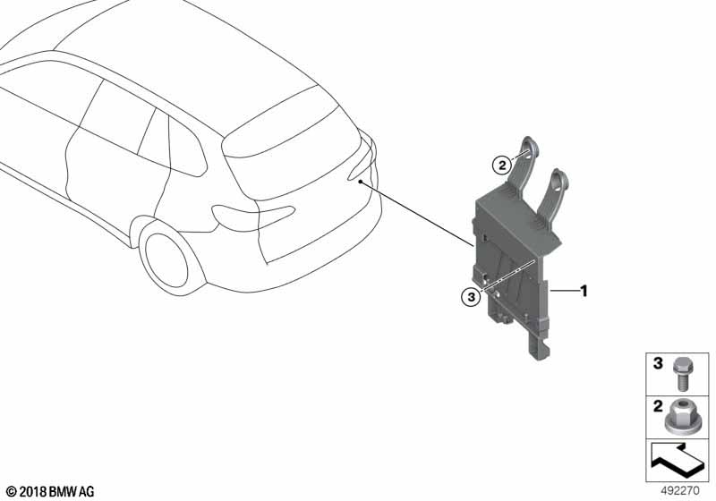 Genuine BMW 61426819625 G06 G05 G07 Holder Power Control Unit Pcu (Inc. X6 M50iX, X7 40iX & X5 45eX) | ML Performance UK Car Parts