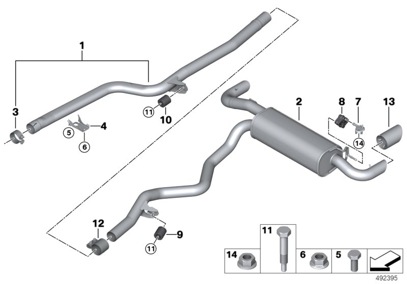 Genuine BMW 18308485758 Tailpipe Tip, Black Chrome D=90MM | Duco Car Parts UK Car Parts