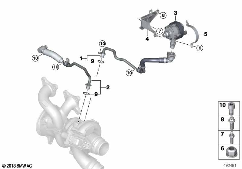 Engine cooling system exhaust turbo.