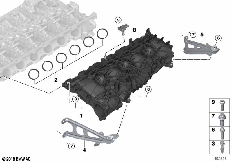Genuine BMW 11618647981 G06 G02 G12 Support, Rear (Inc. M340i, 745LeX & Z4 M40i) | ML Performance UK Car Parts