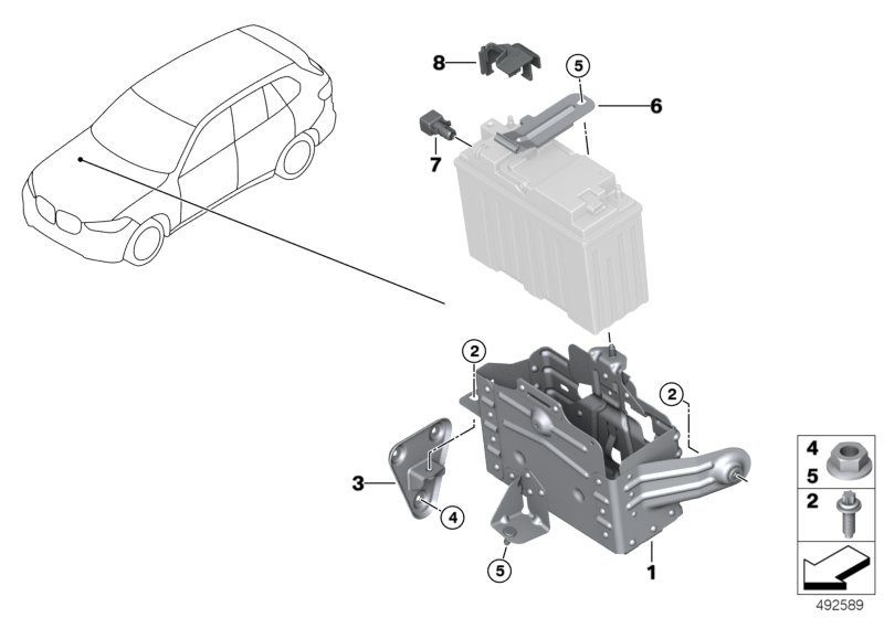 Genuine BMW 61219395486 G07 G05 G06 Battery Tray Plus Dual Storage System (Inc. X5 & X6 30iX) | ML Performance UK Car Parts