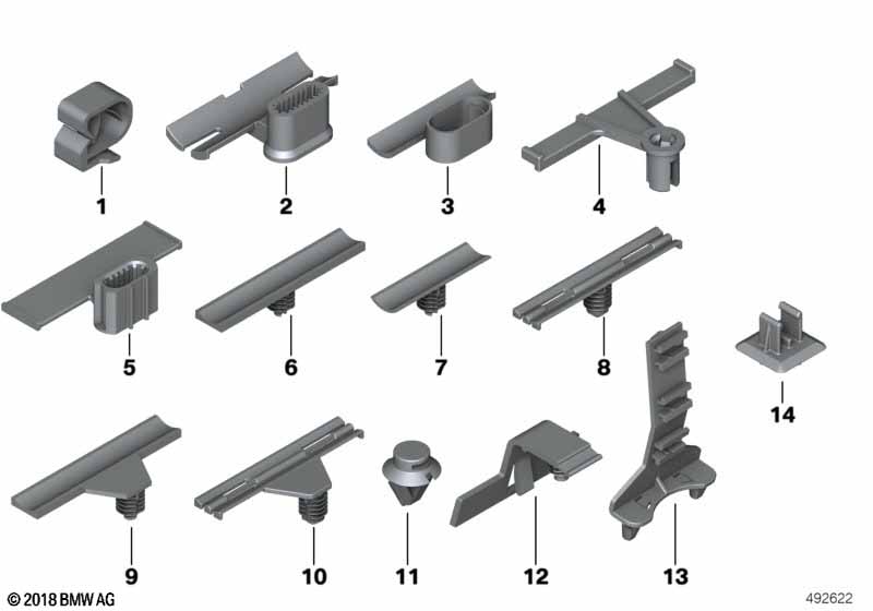 Genuine BMW 61139308985 Cable Holder (Inc. 335dX, 335iX & 430iX) | Duco Car Parts UK Car Parts