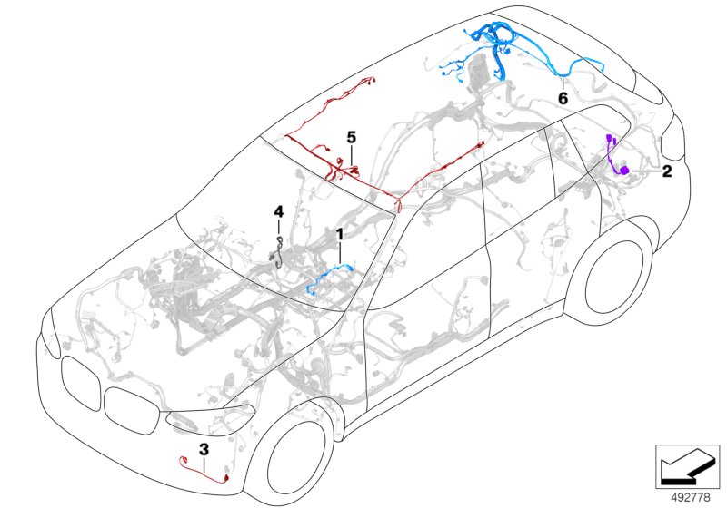 Genuine BMW 61128720748 Roof Cable Harness (Inc. X4 M, X4 20iX & X4 20dX) | Duco Car Parts UK Car Parts