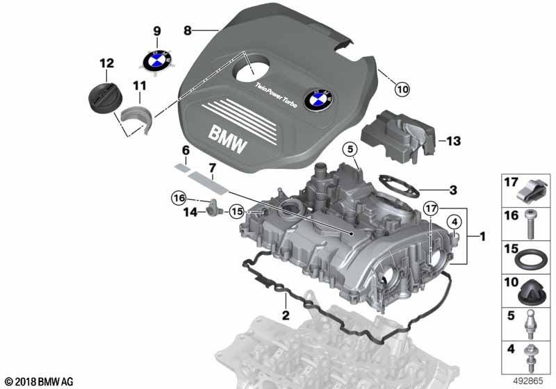 Genuine BMW 11128601632 F46 F45 F48 Cover, Acoustic (Inc. 220i, X2 28i & X1 18i) | ML Performance UK Car Parts