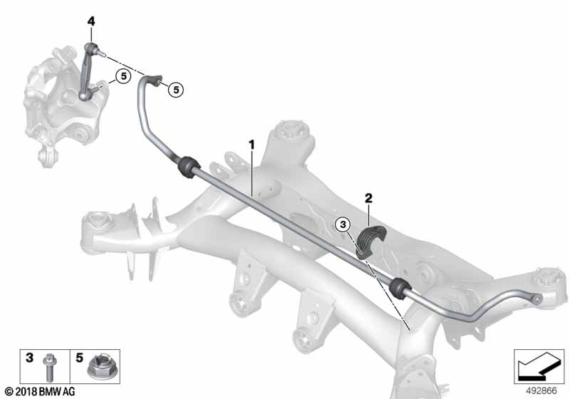 Genuine BMW 33506881582 G29 Stabilizer, Rear (Inc. Z4 M40i) | ML Performance UK Car Parts