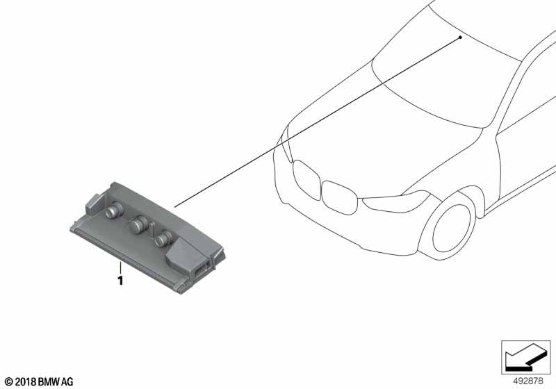 Genuine BMW 66519891537 G15 G05 G20 Kafas Camera MID (Inc. X5 40iX, 330d & 320d) | Duco Car Parts UK Car Parts