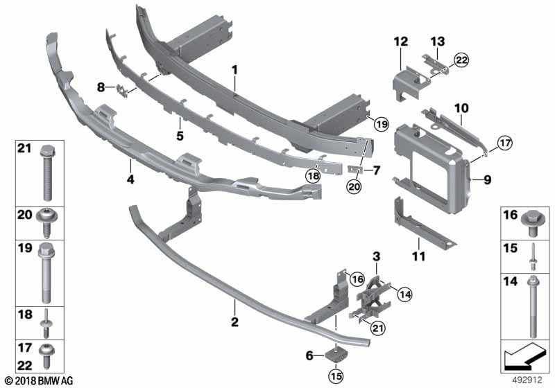 Genuine BMW 51118073096 G29 Impact Absorber, Top M - US (Inc. Z4 30i & Z4 M40i) | ML Performance UK Car Parts