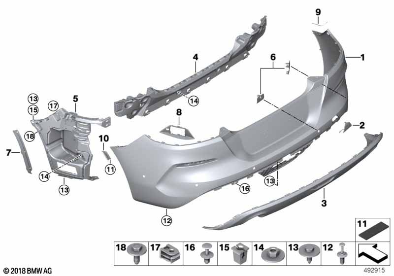 Genuine BMW 51127451901 G29 Left Protection Foil (Inc. Z4 M40i, Z4 30i & Z4 20i) | ML Performance UK Car Parts