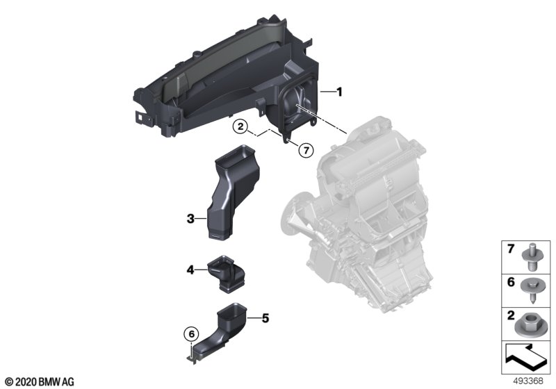 Genuine BMW 64319309550 Water Drain Channel, Upper (Inc. i3 60Ah Rex, i3 60Ah & i3s 94Ah) | ML Performance EU Car Parts
