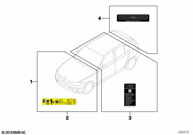 Genuine BMW Mini 71227598859 E91 F83 Sign High-Pressure Fuel System (Inc. X3 20dX, M235i & 325i) | ML Performance EU Car Parts