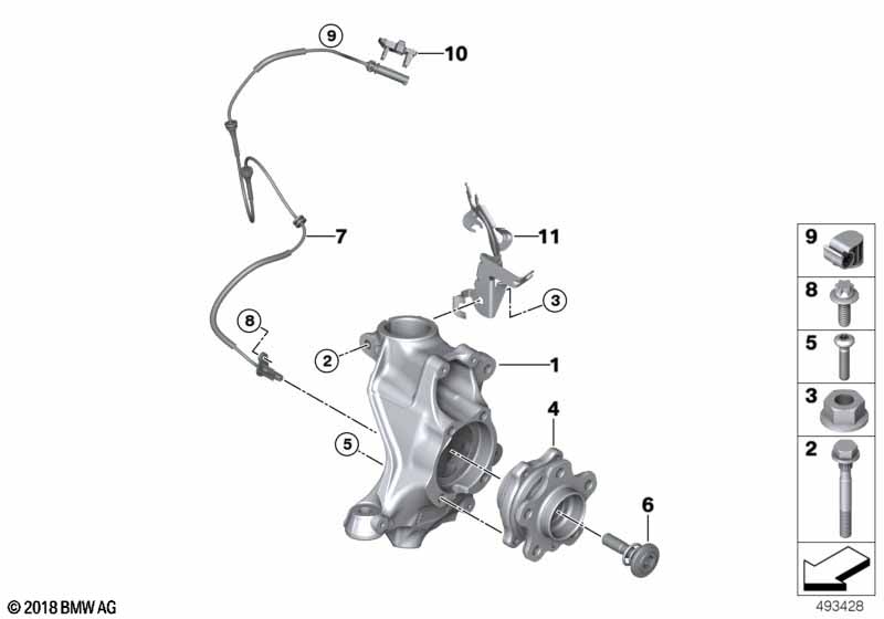 Genuine BMW 31216878611 G20 G21 Carrier, Left AWD (Inc. 330dX, 330iX & M340iX) | ML Performance UK Car Parts