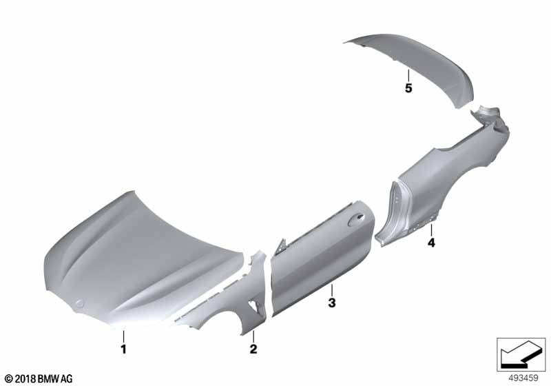 Genuine BMW 41007464711 Hood | ML Performance EU Car Parts