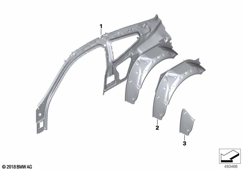 Side frame section, inner