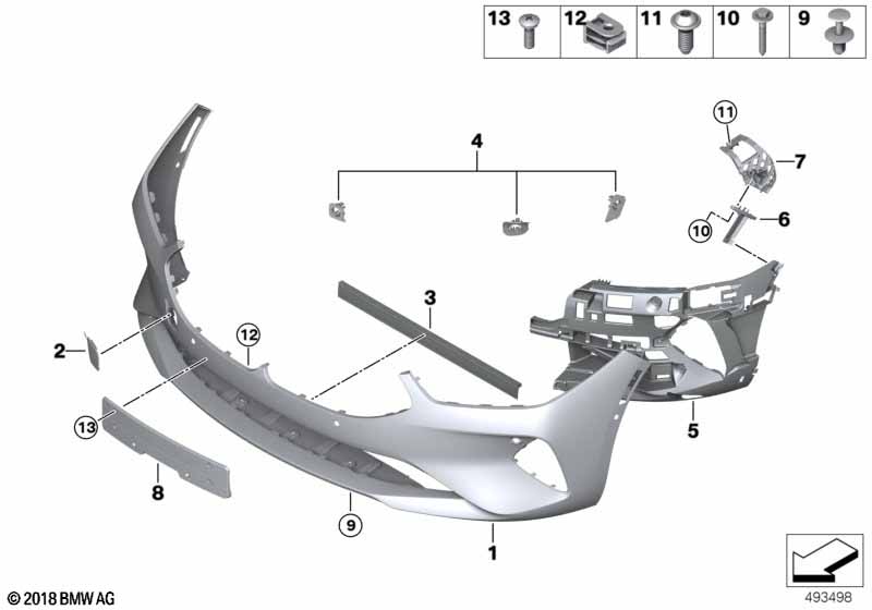 Genuine BMW 51117933008 G16 G14 G15 Cover, Tow Fitting, Front, Primed (Inc. 840dX, 840i & 840iX) | ML Performance UK Car Parts