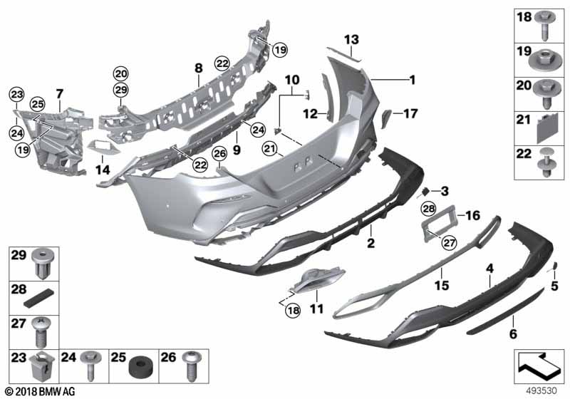 Genuine BMW 51128075254 G14 G16 G15 Trim, Exhaust End Pipe, Right (Inc. 840dX, 840i & 840iX) | ML Performance UK Car Parts