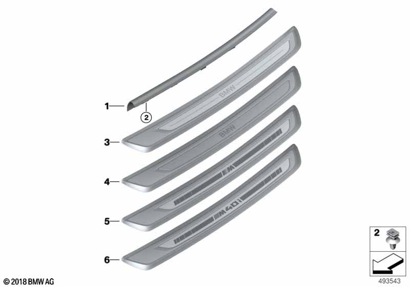 Genuine BMW 51478073121 G29 Cover, Entrance, Left M40I (Inc. Z4 M40i) | ML Performance UK Car Parts