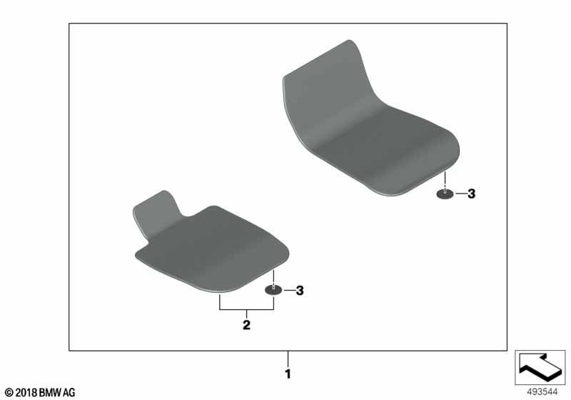 Genuine BMW 51478088502 G29 Set Of Floor Mats LHD (Inc. Z4) | ML Performance UK Car Parts