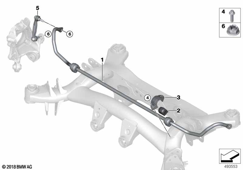 Genuine BMW 33556865708 G20 Stabilizer Support (Inc. 330e, 320d & 330i) | ML Performance UK Car Parts