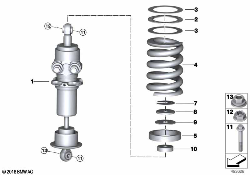 Genuine BMW 31308428254 Front Coil Spring 141,19-57-402 (Inc. M6 GT3) | ML Performance UK Car Parts