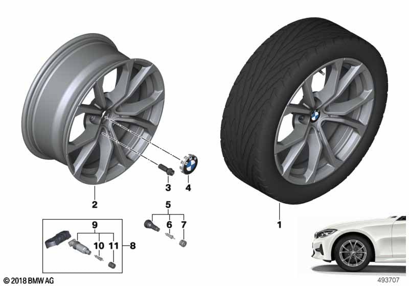 BMW LA wheel V-spoke 776 - 17