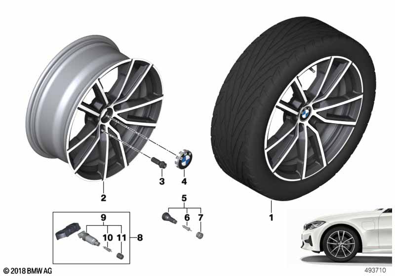 BMW LA wheel V-spoke 780 - 18
