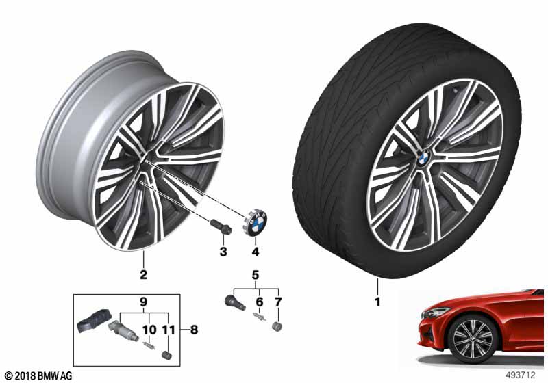 BMW LA wheel double spoke 782 - 18