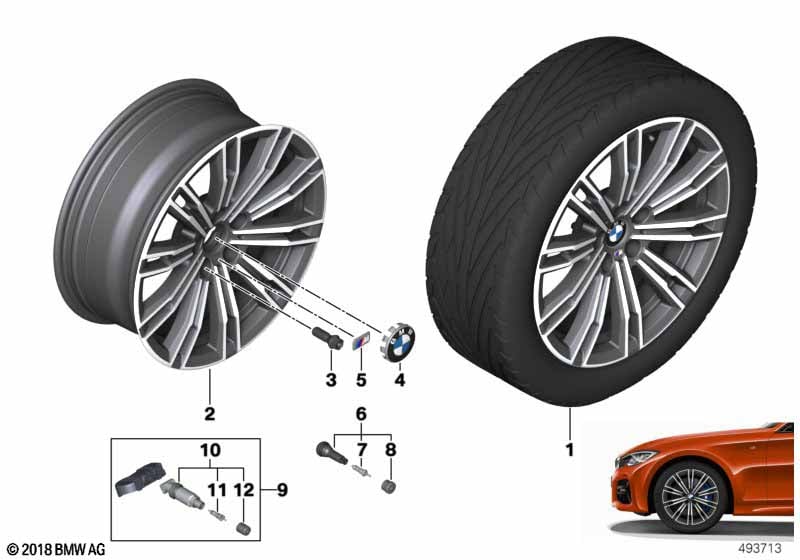 BMW LA wheel double spoke 790M - 18