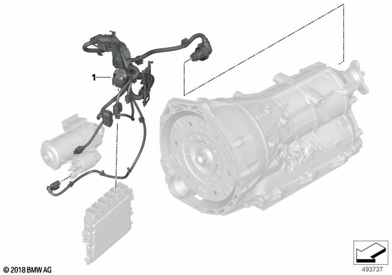 wiring harness, engine trans. module