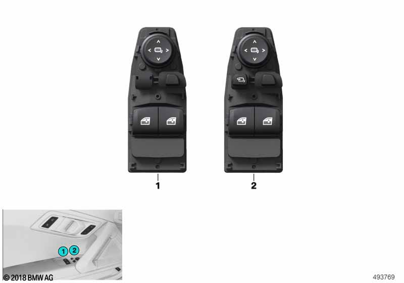 Genuine BMW 61316809276 G29 Operating Unit, Switch Module, Door (Inc. Z4 M40i, Z4 30i & Z4 20i) | ML Performance EU Car Parts