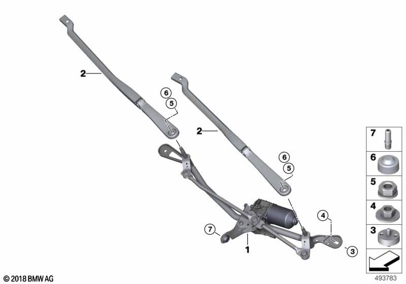 Single wiper parts