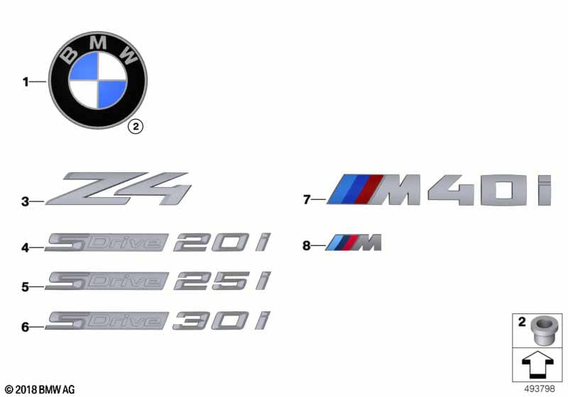 Genuine BMW 51147458229 G29 Label Z4 (Inc. Z4) | ML Performance UK Car Parts
