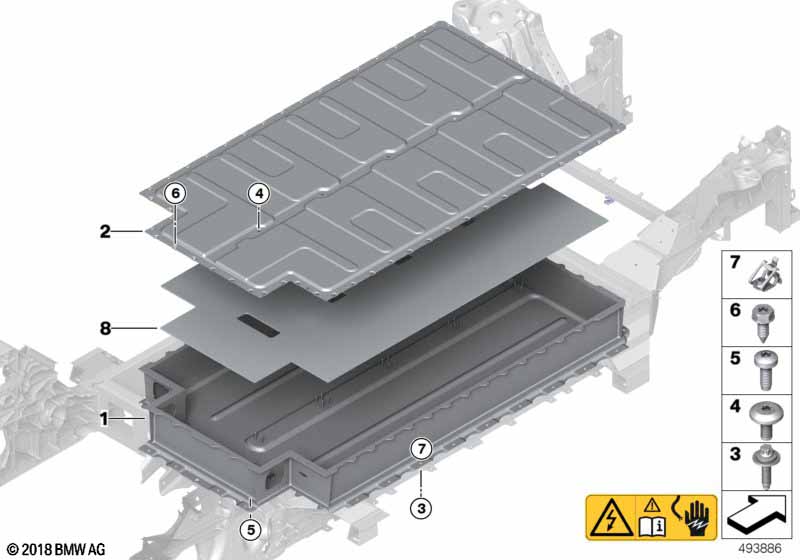 Genuine BMW 61278647909 Housing For High-Voltage Battery (Inc. i3 94Ah Rex, i3 94Ah & i3s 94Ah) | Duco Car Parts UK Car Parts