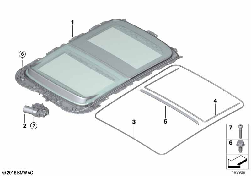 Genuine BMW 54107379621 F55 Rain Gutter Seal (Inc. Cooper ALL4, JCW ALL4 & Cooper D) | ML Performance EU Car Parts