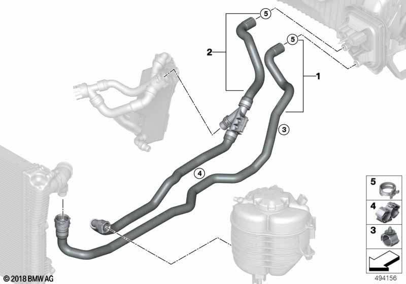 Cooling water hoses