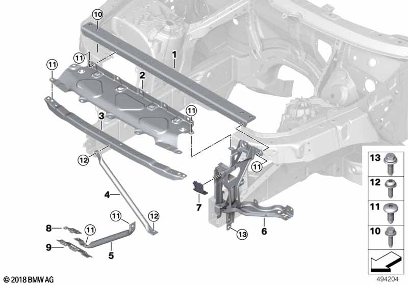 Genuine BMW 51647421727 G07 G05 G06 Lock Panel, Left (Inc. X6 M50iX & X5) | ML Performance EU Car Parts