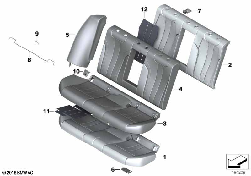 Genuine BMW 52208071323 F90 Side Finisher, Leather, Left SCHWARZ (Inc. M5) | ML Performance UK Car Parts