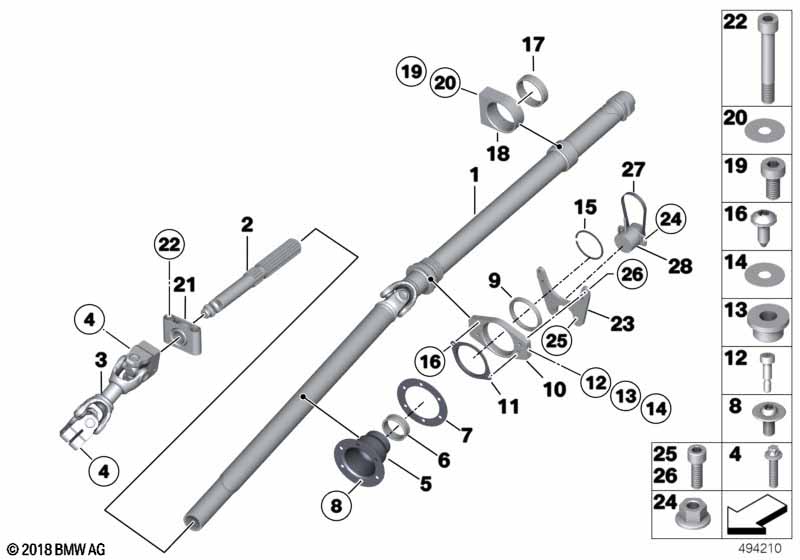Genuine BMW 32308424015 Steering Column OBEN/TOP (Inc. M6 GT3) | ML Performance UK Car Parts