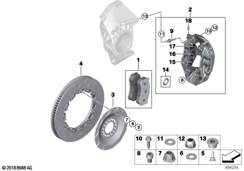 Genuine BMW 34108420058 Stud (Inc. M6 GT3) | ML Performance EU Car Parts
