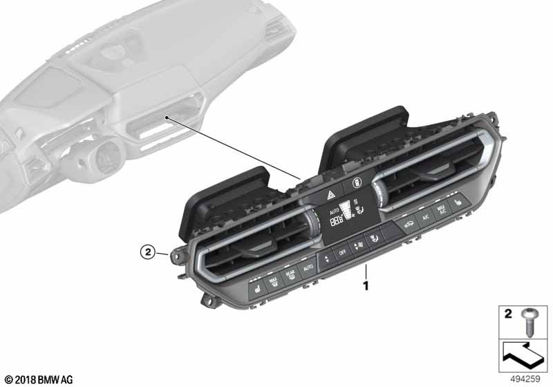Genuine BMW 64119459478 G20 G21 G29 Air Conditioning Control (Inc. 318d, 330d & 330i) | ML Performance UK Car Parts
