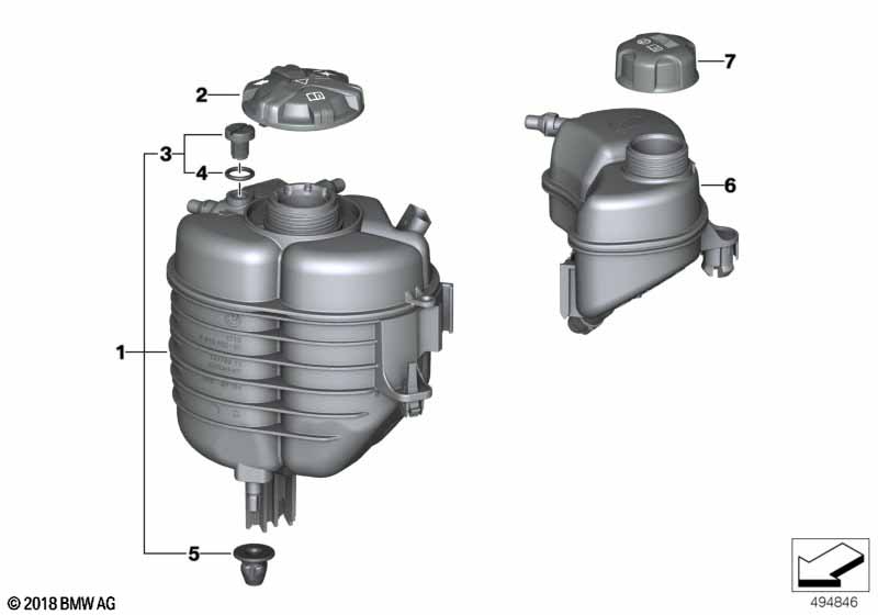 Genuine BMW 17138610653 G21 G29 G20 Expansion Tank (Inc. 320dX, 330iX & Z4 20i) | ML Performance EU Car Parts