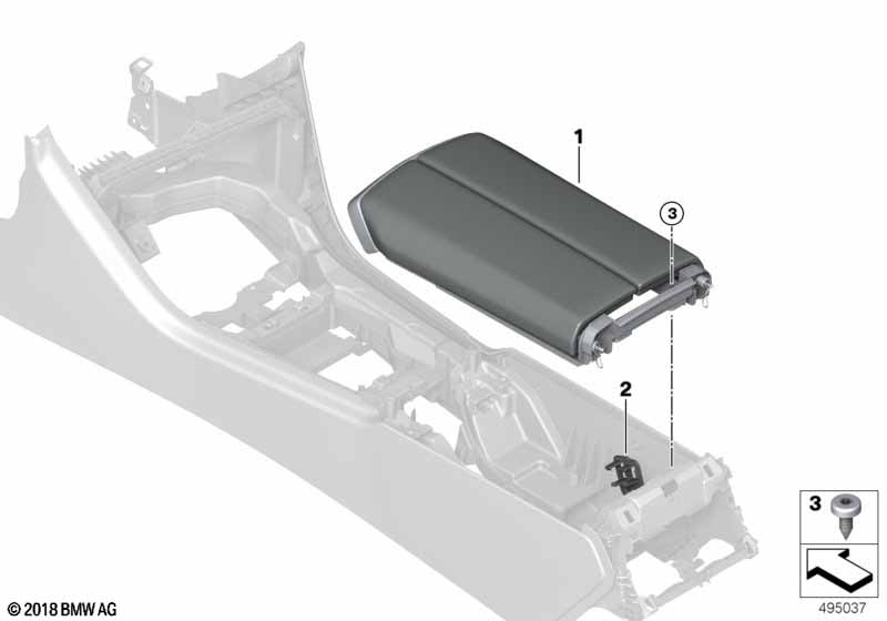 Genuine BMW 51168094338 F93 F92 F91 Armrest Center Console Leather Heated MIDRAND BEIGE (Inc. M8) | ML Performance UK Car Parts
