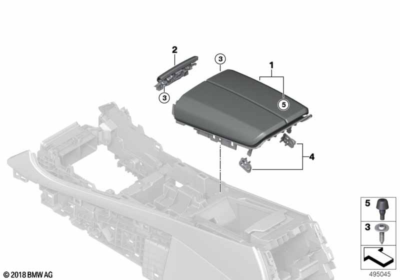 Genuine BMW 51169399814 Armrest Center Console Leather Heated SCHWARZ | ML Performance UK Car Parts