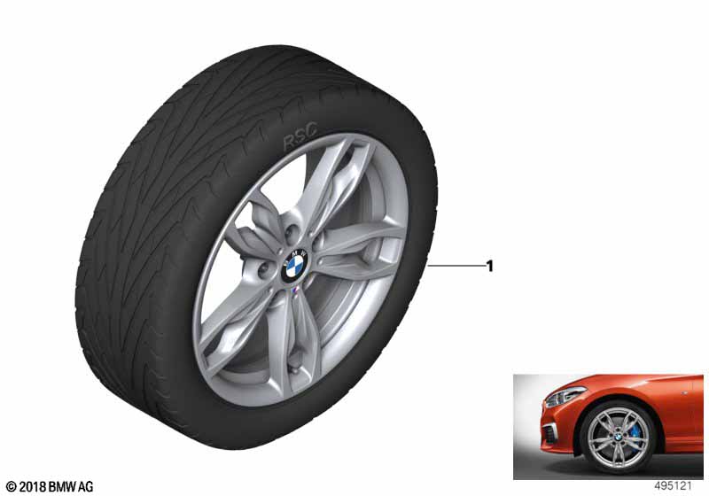 BMW LA wheel M double spoke 436M - 18