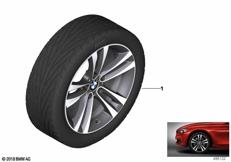 BMW LA wheel Double Spoke 397 - 18''