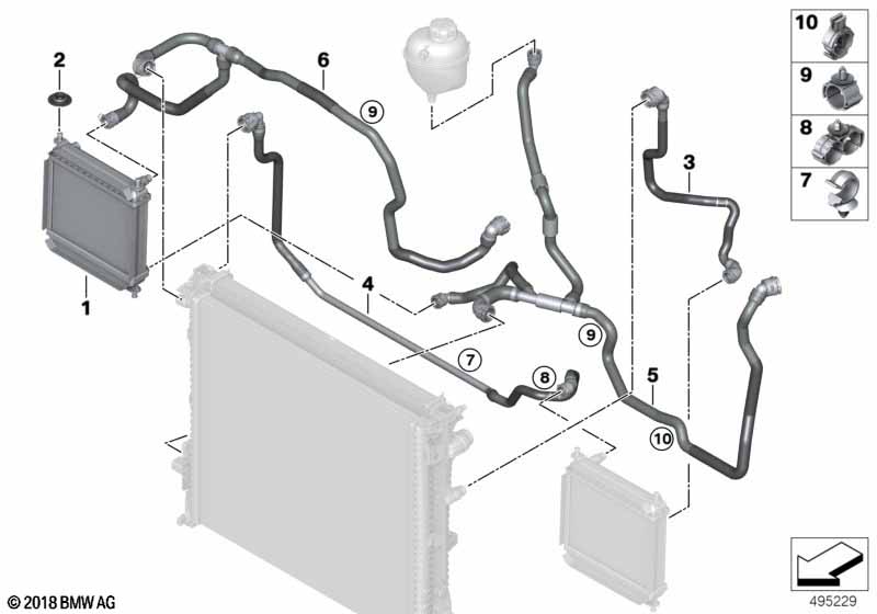 Genuine BMW 17128053462 Hose, Radiator (Inc. X3 M & X4 M) | ML Performance EU Car Parts